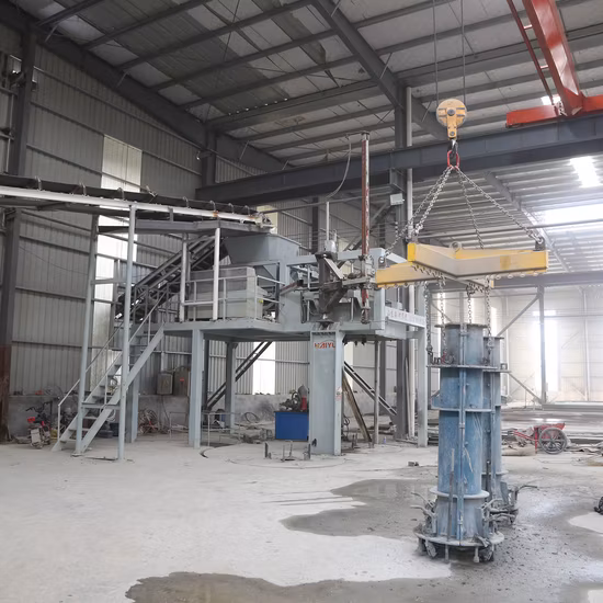 Macchina per la produzione di tubi in calcestruzzo per colata verticale rinforzata con vibrazione RCC prefabbricata