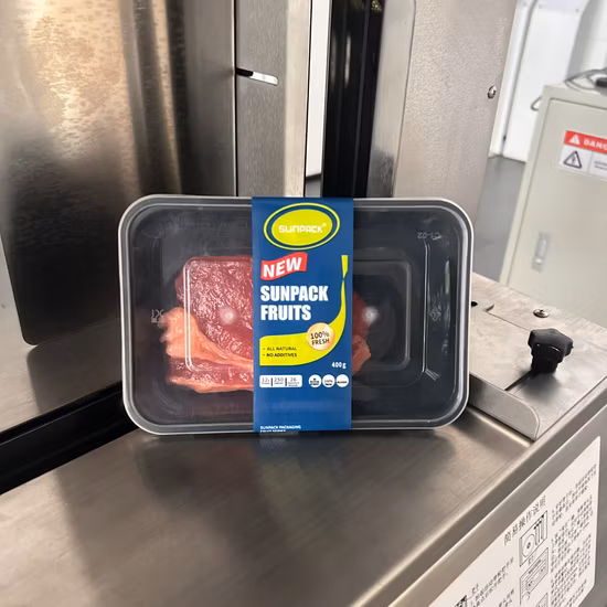 Nuovo modello di fasciatrice automatica per alimentazione sottovuoto da tavolo alto con sensore per segni di occhi