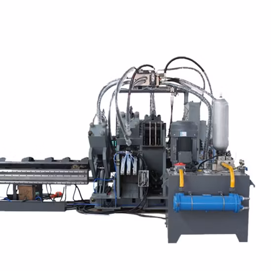 Linea di produzione di punzonatura e cesoiatura per punzonatura in acciaio ad angolo idraulico per intaglio del ferro ad angolo CNC