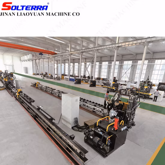 Linea di produzione di punzonatura di flange in acciaio ad angolo CNC