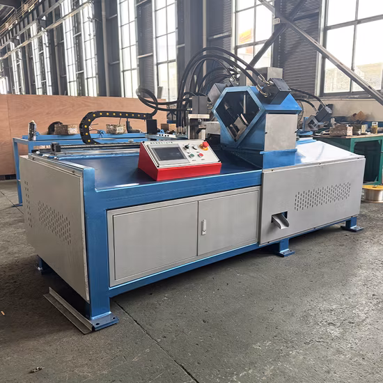Linea di produzione di flange in acciaio ad angolo idraulico / Punzonatrice per taglierina per ferro ad angolo